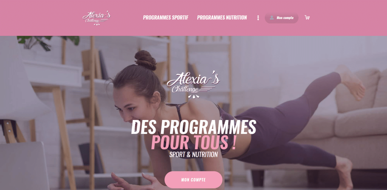 Alexia's Challenge - Création Web - Ace Agency