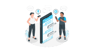 Recherche vocale illustration