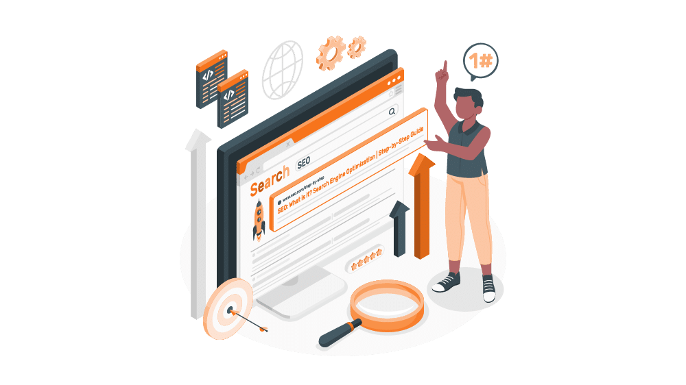 SEO local illustration