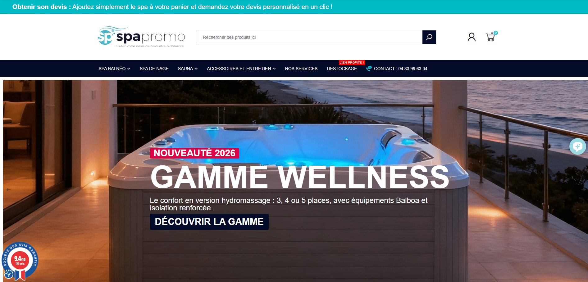 Le site Spa Promo