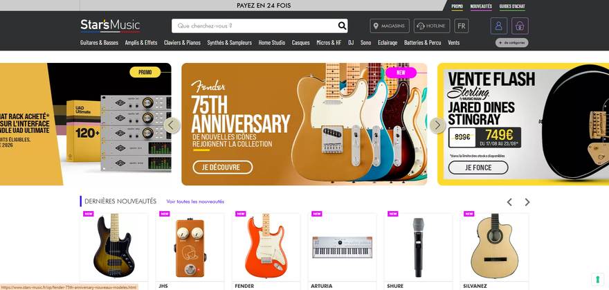 Le site Star's Music